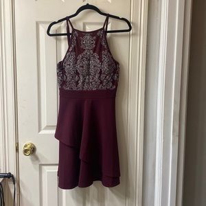 Maroon Homecoming Dress